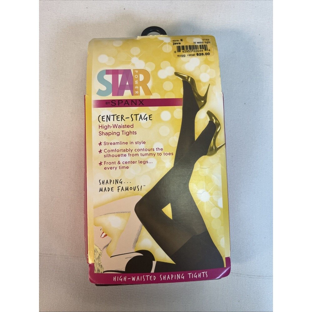 SPANX Star Power Center Stage High Waisted Shaping Tights Java Size E